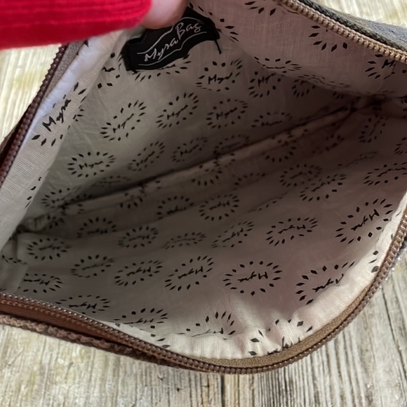 Myra Bag Wristlet Canvas and Leather - Picture 5 of 6